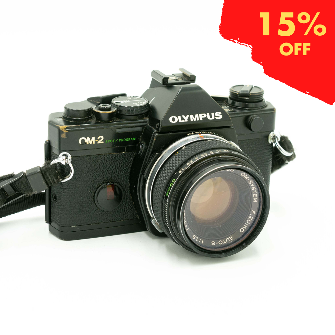 Olympus OM-2 + Spot Program 50mm - Zuiko Camera Film ⁄ lens Auto
