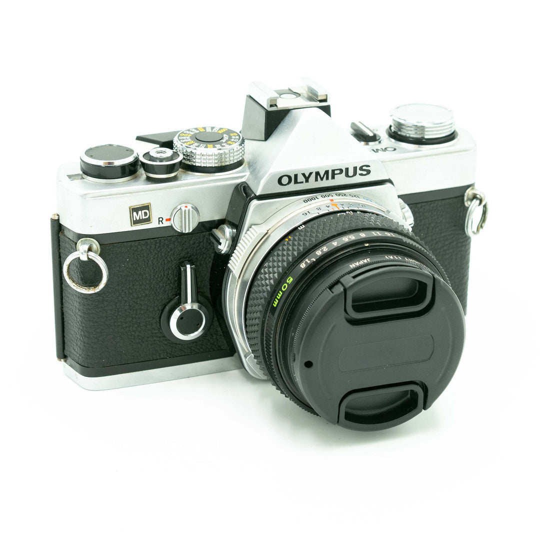 Olympus OM1n MD 35mm Film Camera with Zuiko outlet 50mm f/1.8 Prime Lens