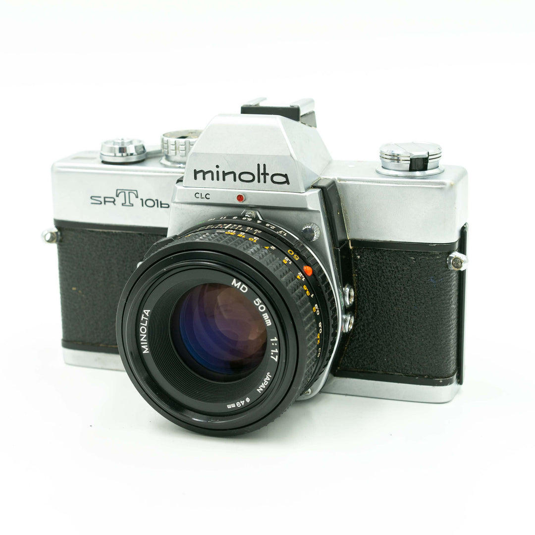 希少 Minolta SRT 101b + 50mm F2 返品保証 動作確認済 希少 Minolta SRT 101b + 50mm F2 返品保証 動作確認済 Minolta