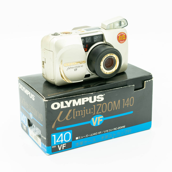 OLYMPUS μ[mju:]-ZOOM 140 VF Olympus μ [mju:] Zoom 140 VF Film Camera from Japan [Near
