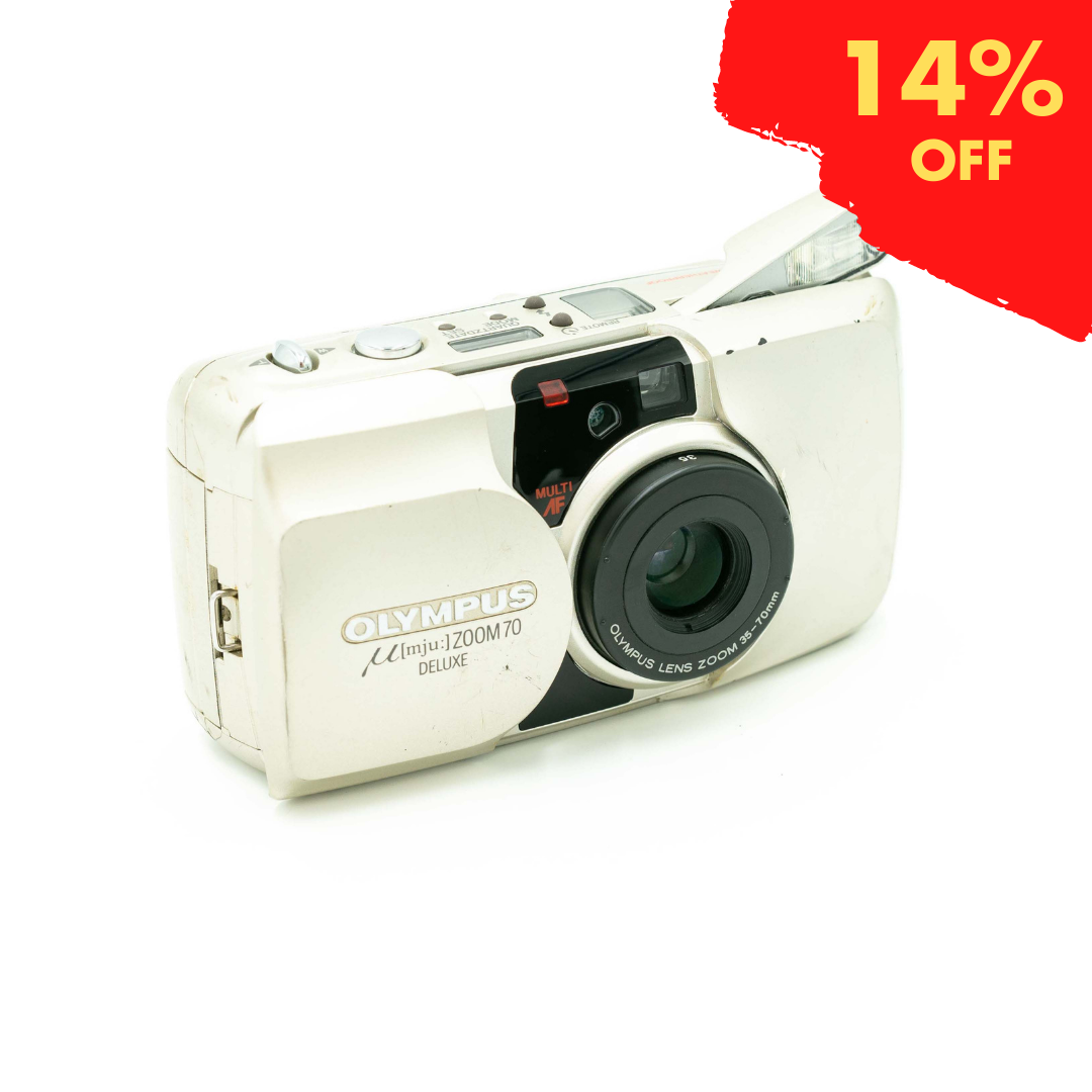 【完動品・電池付】OLYMPUS μ [mju:] ZOOM 70 DELUXE Olympus Mju Zoom 70 DELUXE | Classic Cameras AU